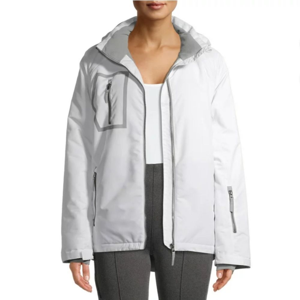 Swiss Tech medium Long Sleeve Fleece Ski Single-Breasted Mid-Length Jacket 